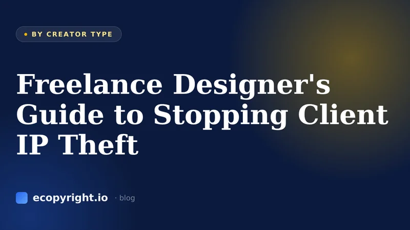 Freelance Designer's Guide to Stopping Client IP Theft — By Creator Type