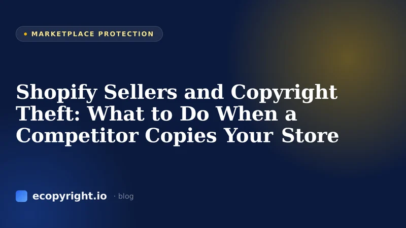 Shopify Sellers and Copyright Theft: What to Do When a Competitor Copies Your Store — Marketplace Protection